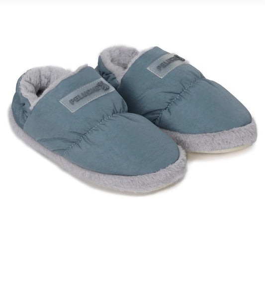 Niebiesko-Szare PELUCHE Kapcie