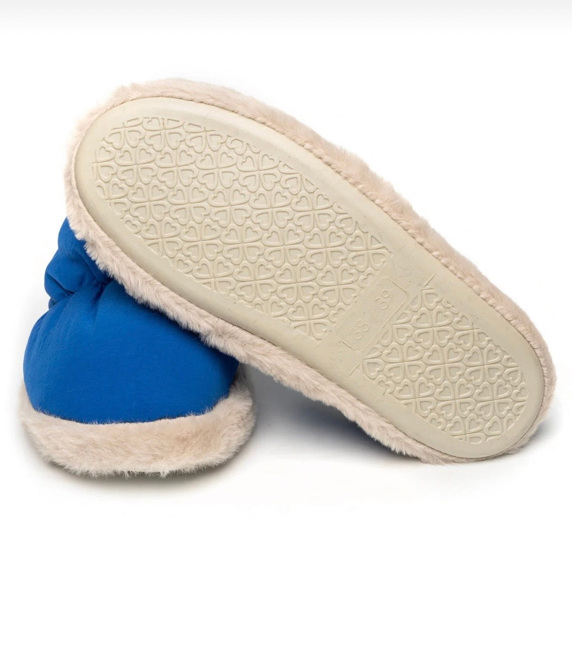 PELUCHE Niebieskie Kapcie