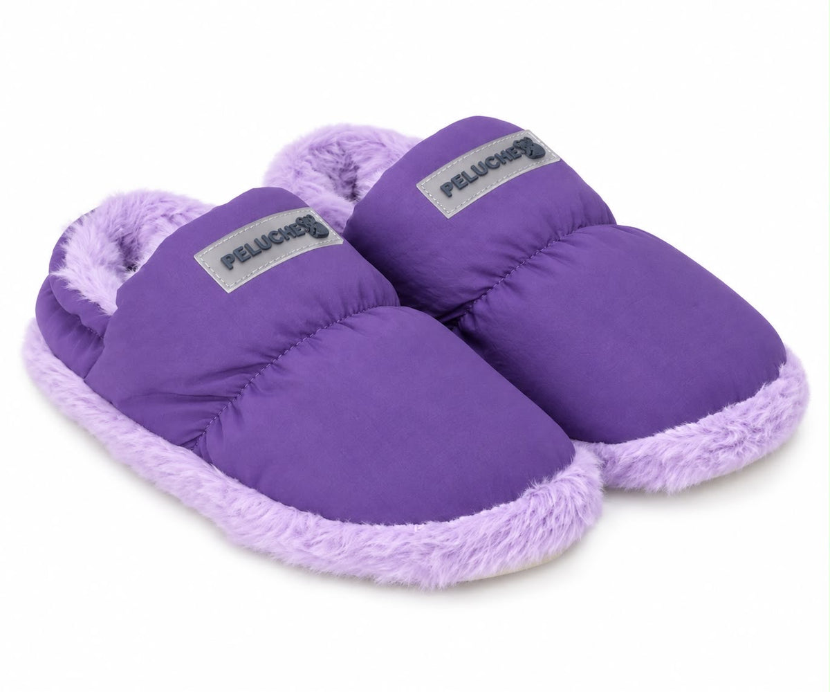 PELUCHE -PARACHUTE-  Kapcie Dziecięce Fioletowe