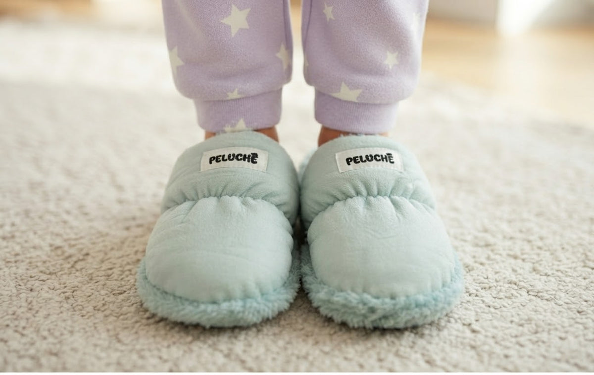 PELUCHE -PARACHUTE- Kapcie Dziecięce Turkusowe