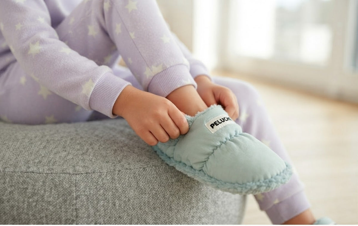 PELUCHE -PARACHUTE- Kapcie Dziecięce Turkusowe