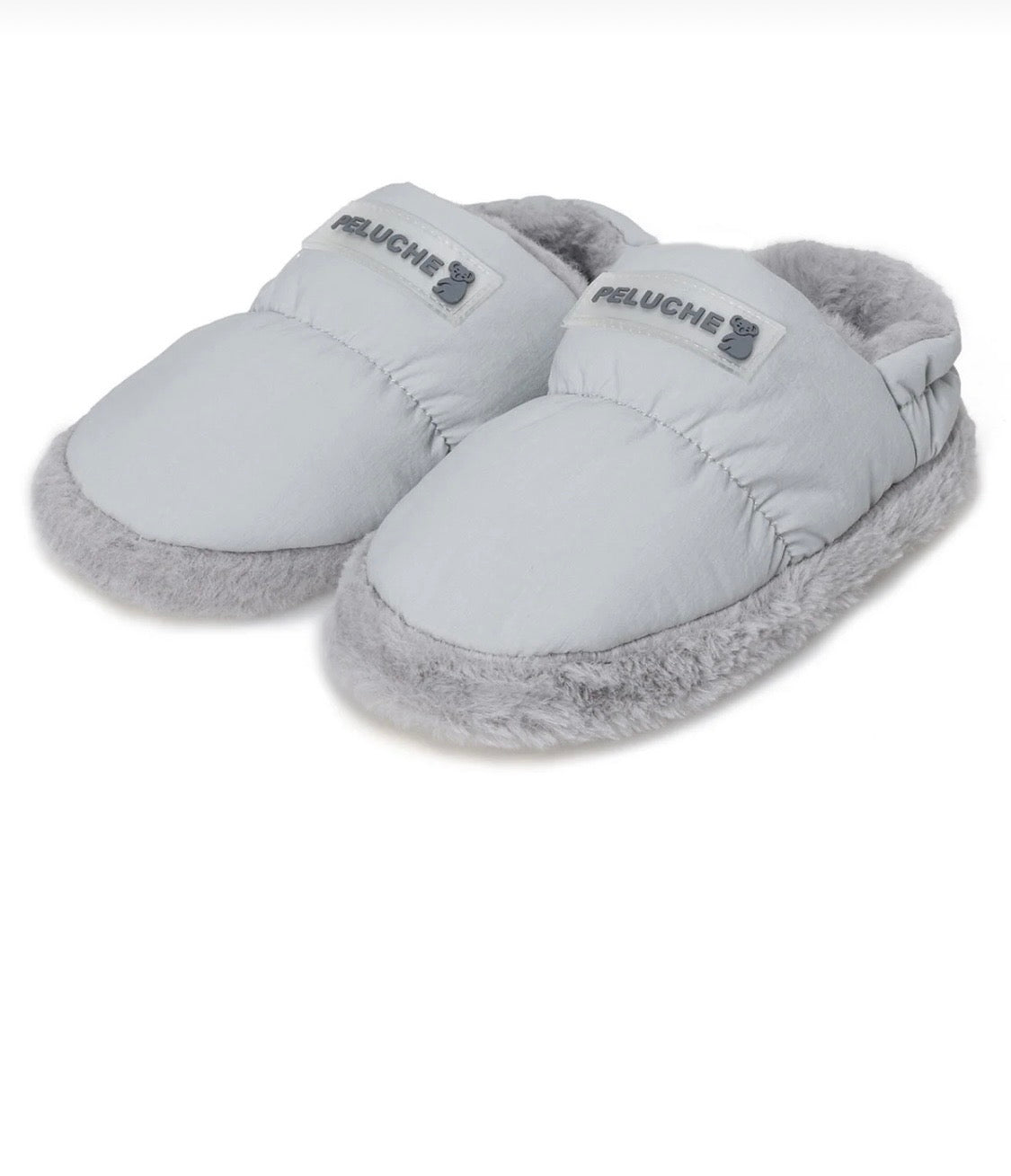 Szare kapcie PELUCHE