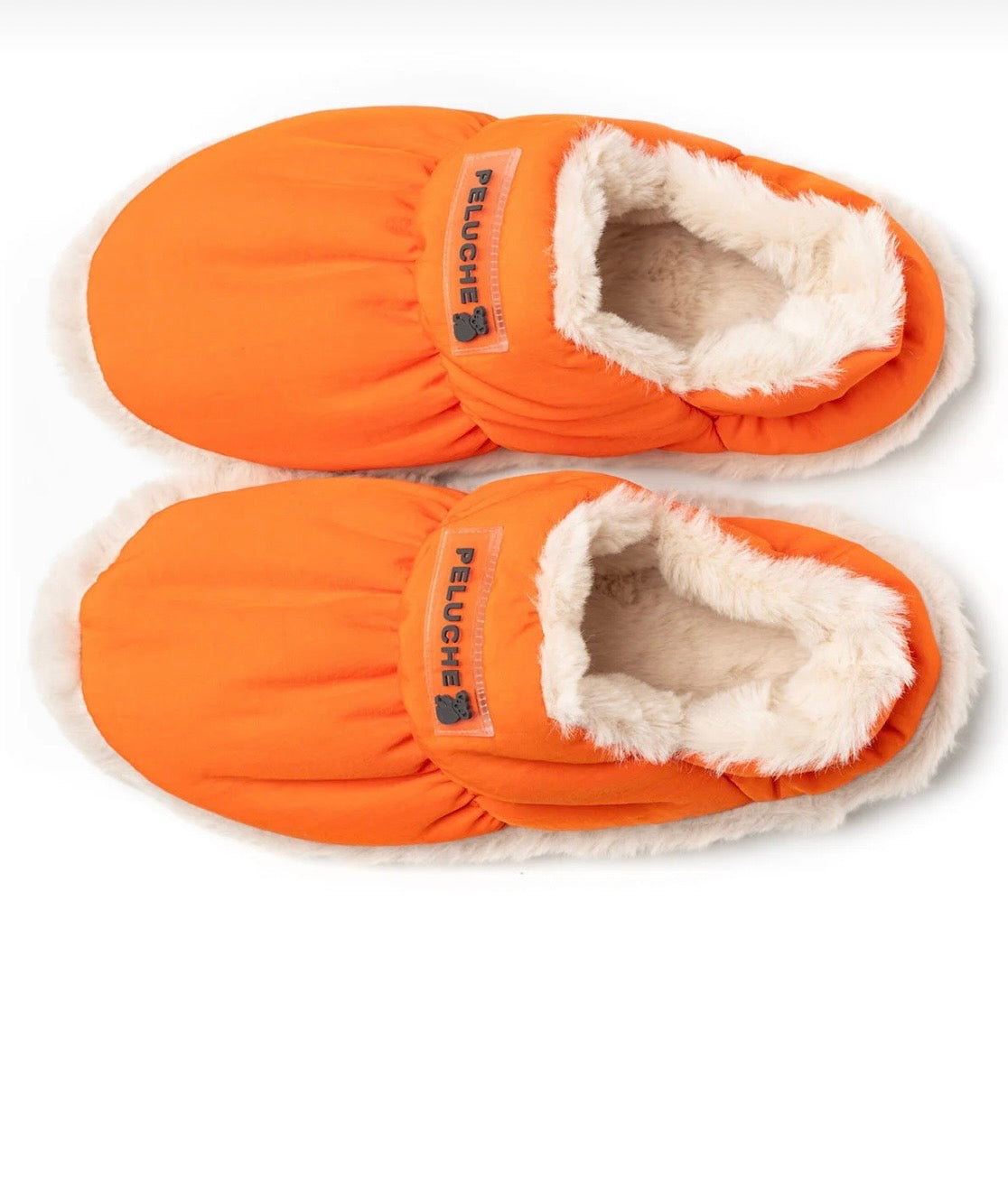 PELUCHE Pomarańczowe Kapcie
