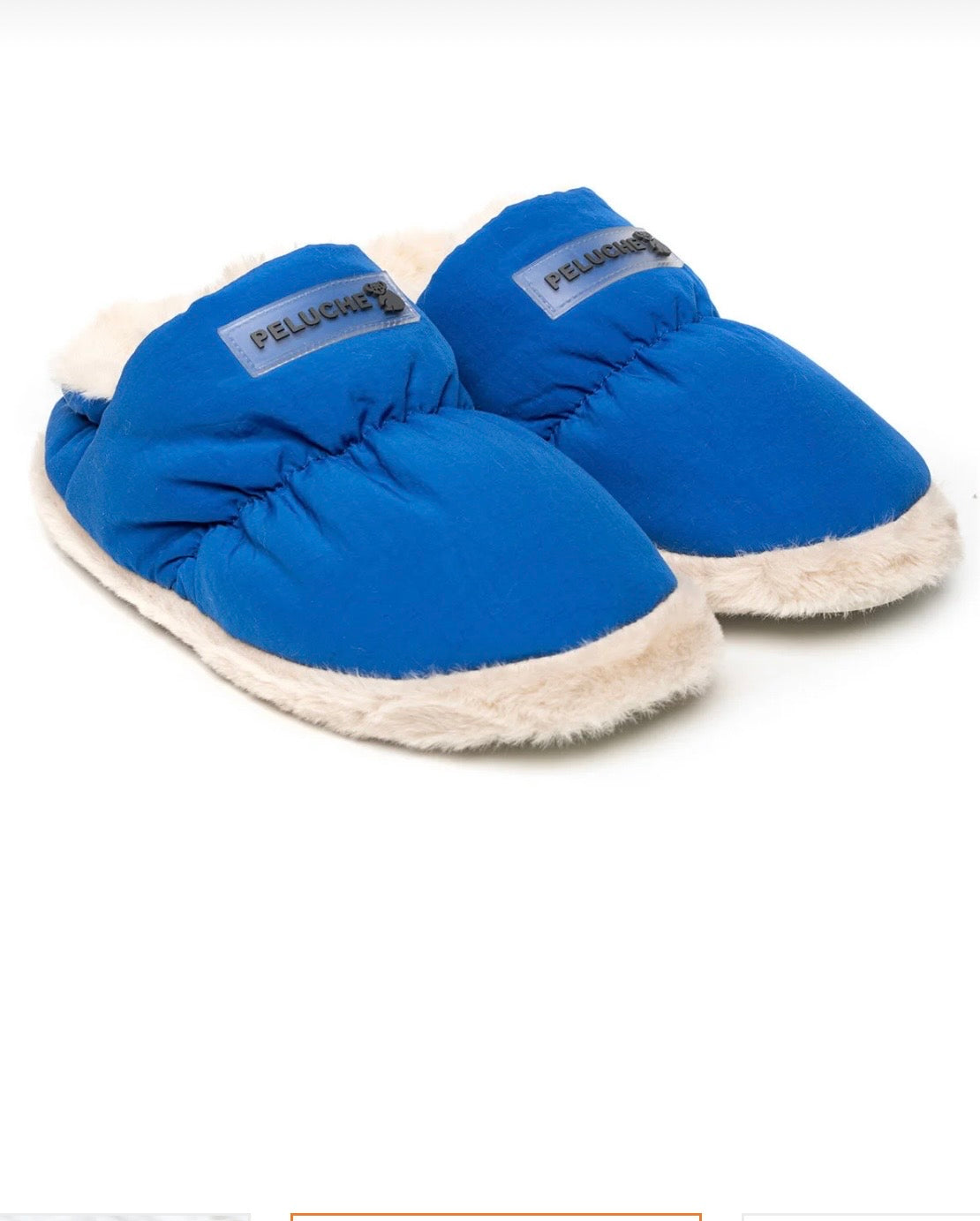 PELUCHE Niebieskie Kapcie