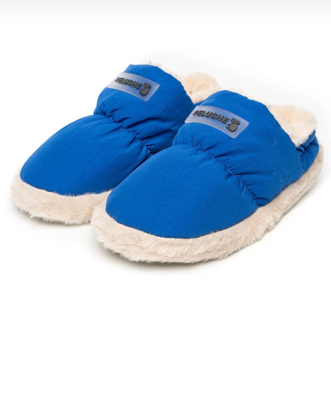 PELUCHE Niebieskie Kapcie