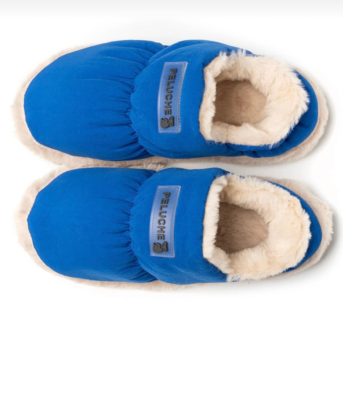 PELUCHE Niebieskie Kapcie