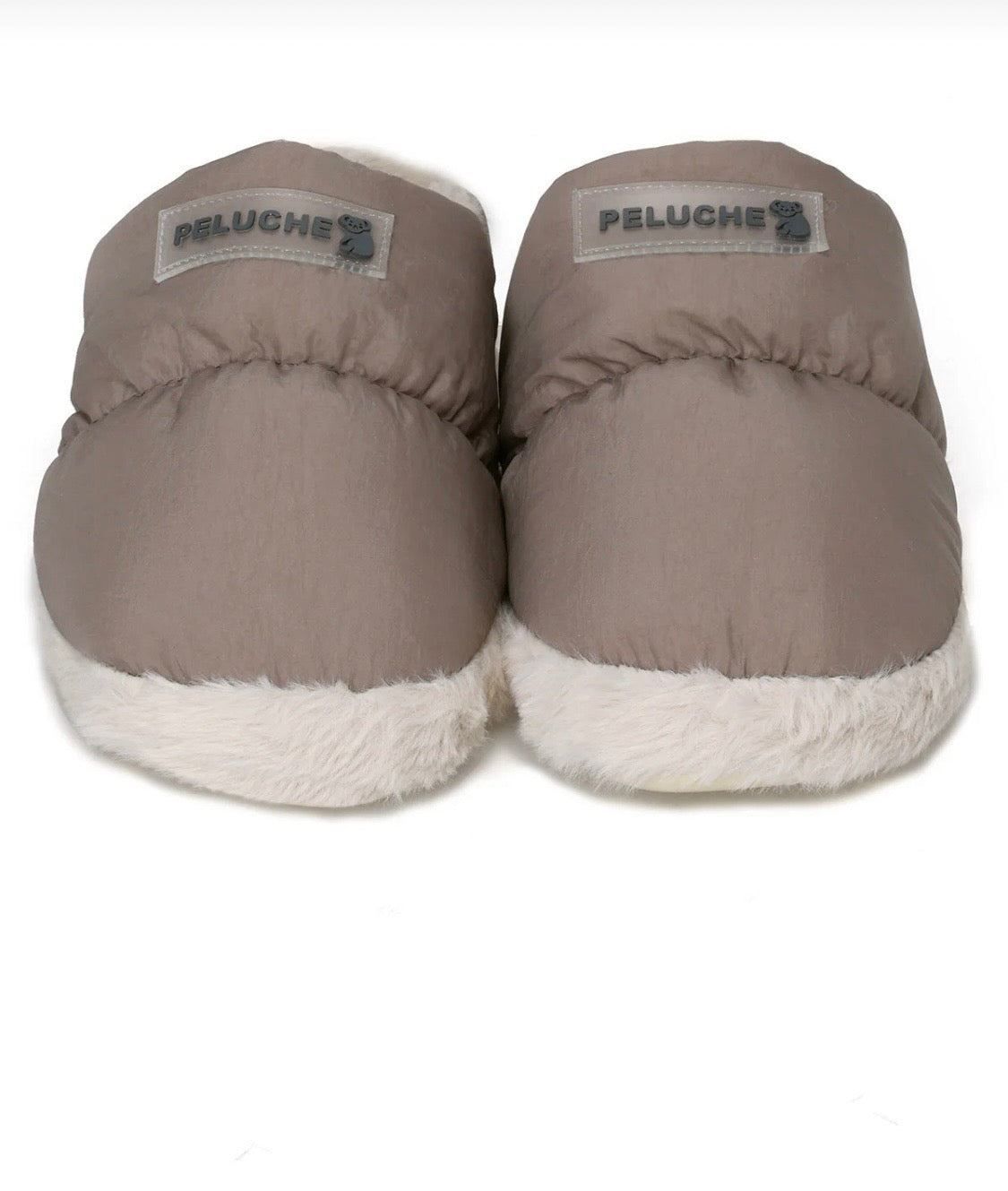 PELUCHE Kapcie Beżowe