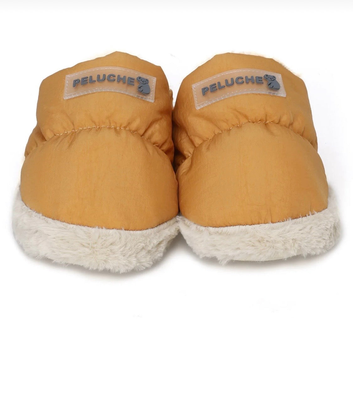 PELUCHE Złote kapcie