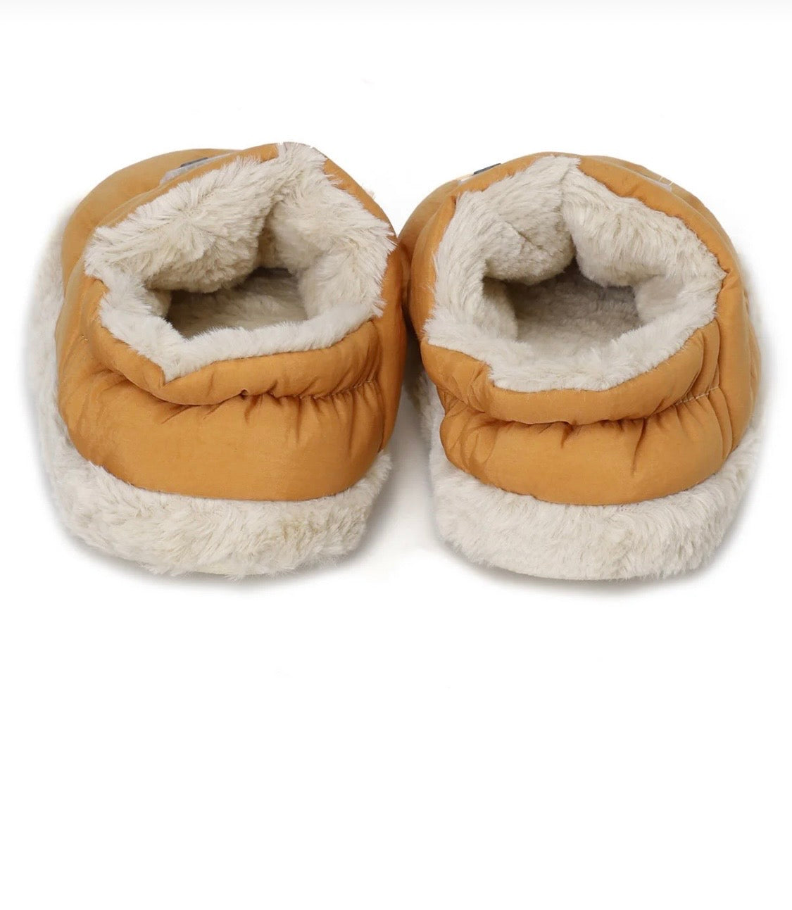 PELUCHE Złote kapcie